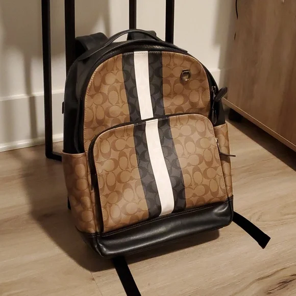 Coach | Bags | Coach Graham Backpack In Blocked Signature  display picture 2